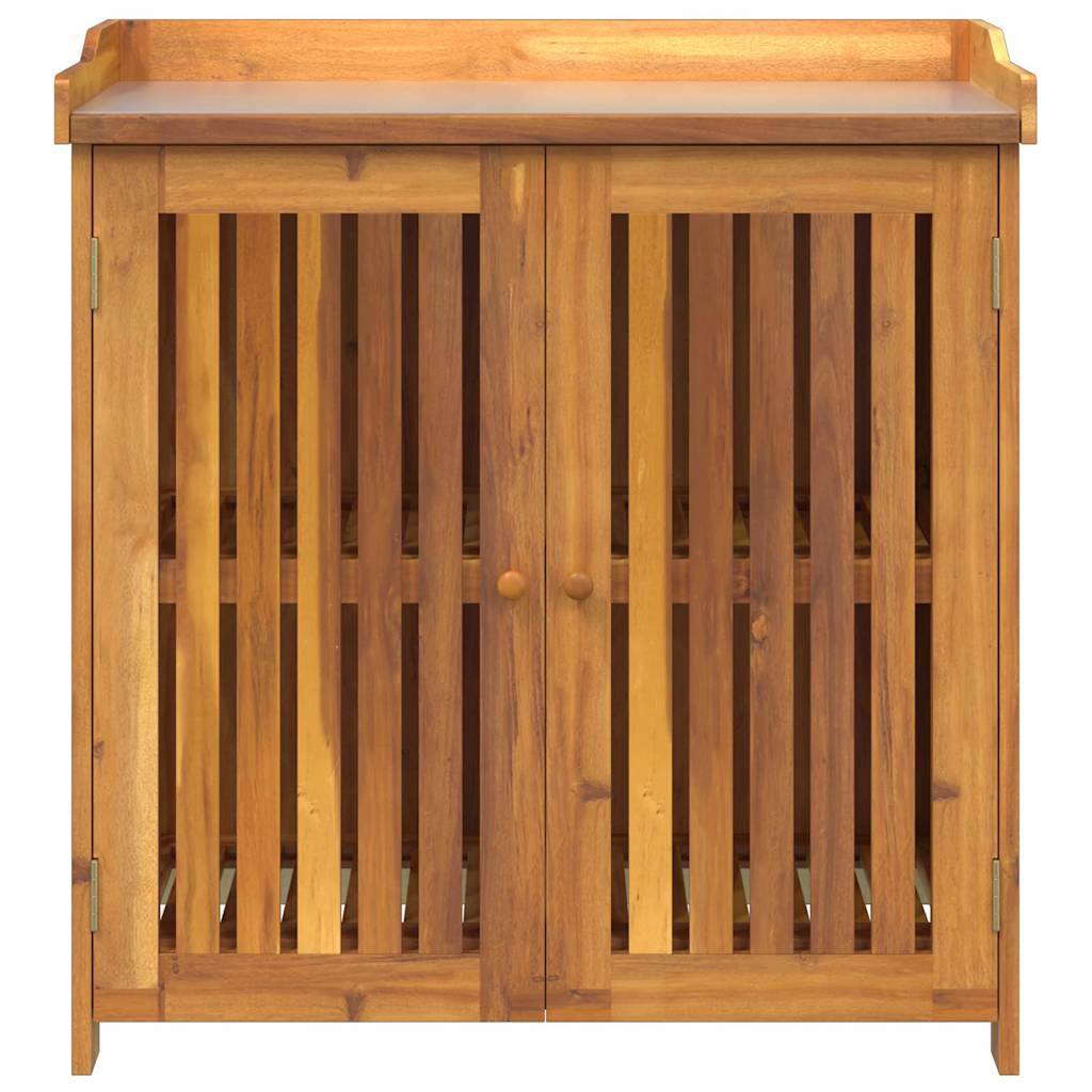 Armário de Jardim com armazenamento Castanho 93 x 41.5 x 98cm