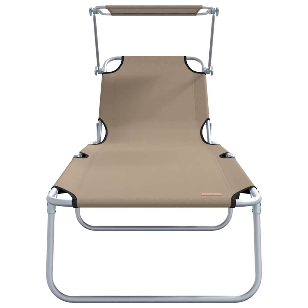 Espreguiçadeira 2 pcs Cinzento-acastanhado 58 x 188 x 77cm