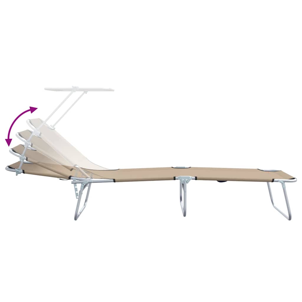 Espreguiçadeira 2 pcs Cinzento-acastanhado 58 x 188 x 77cm