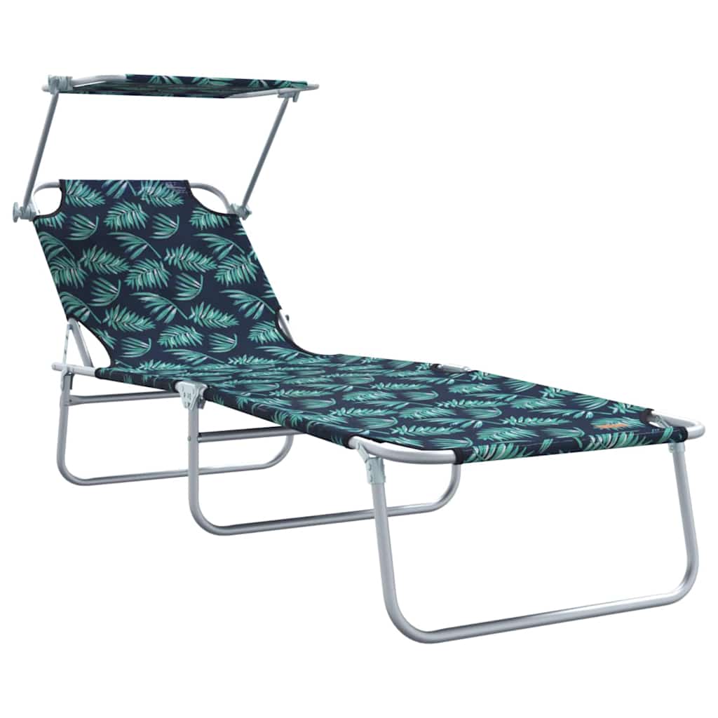 Espreguiçadeira 2-pessoa 2 pcs Verde 58 x 188 x 77cm tecido