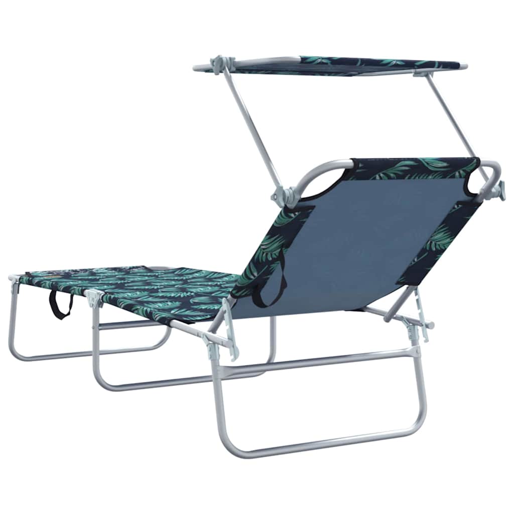 Espreguiçadeira 2-pessoa 2 pcs Verde 58 x 188 x 77cm tecido