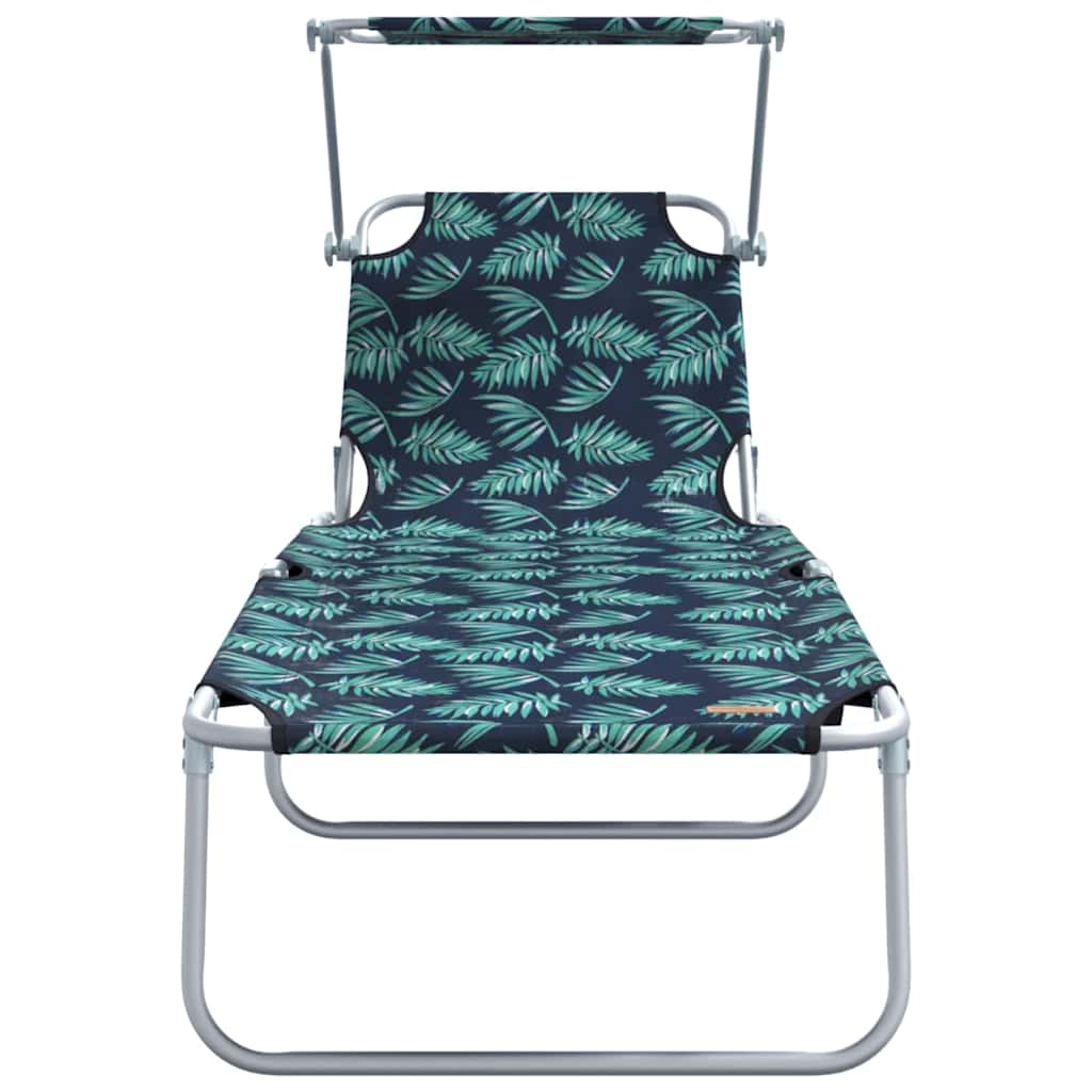 Espreguiçadeira 2-pessoa 2 pcs Verde 58 x 188 x 77cm tecido