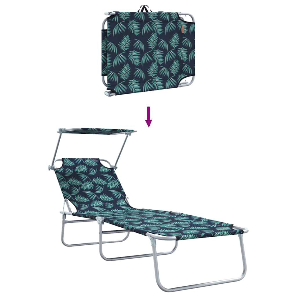 Espreguiçadeira 2-pessoa 2 pcs Verde 58 x 188 x 77cm tecido