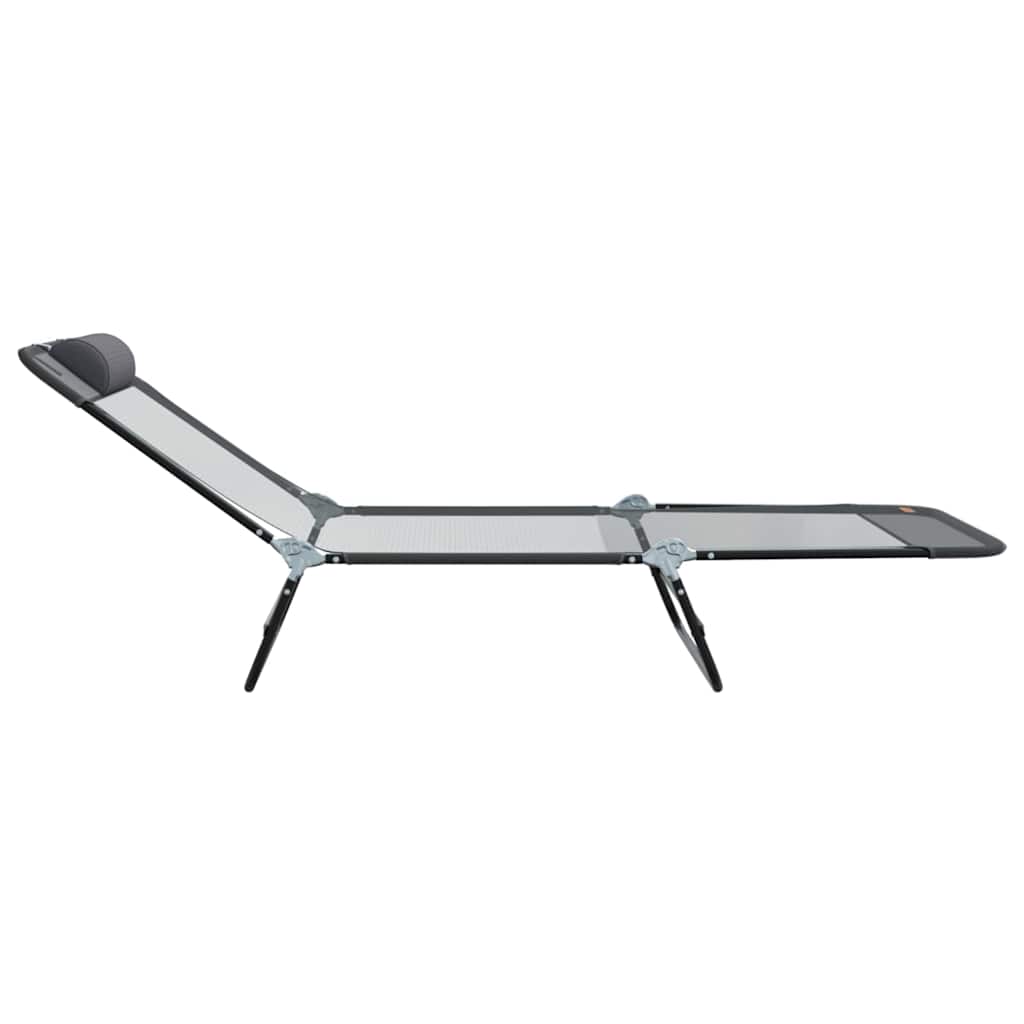 Espreguiçadeira dobrável Cinzeto 182 x 55 x 85.5cm Textilene