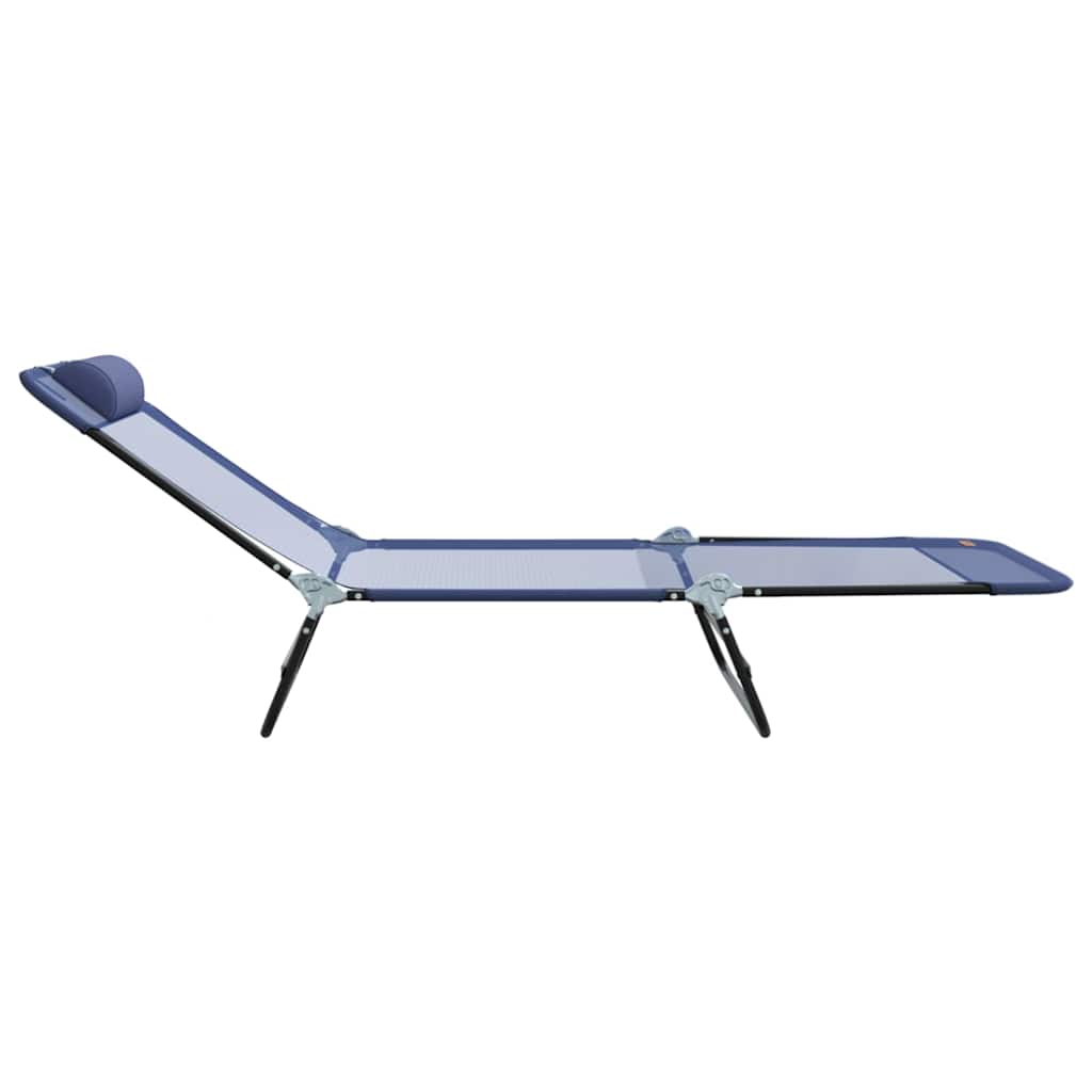 Espreguiçadeira dobrável 2 pcs Azul-marinho 182 x 55 x 85.5cm