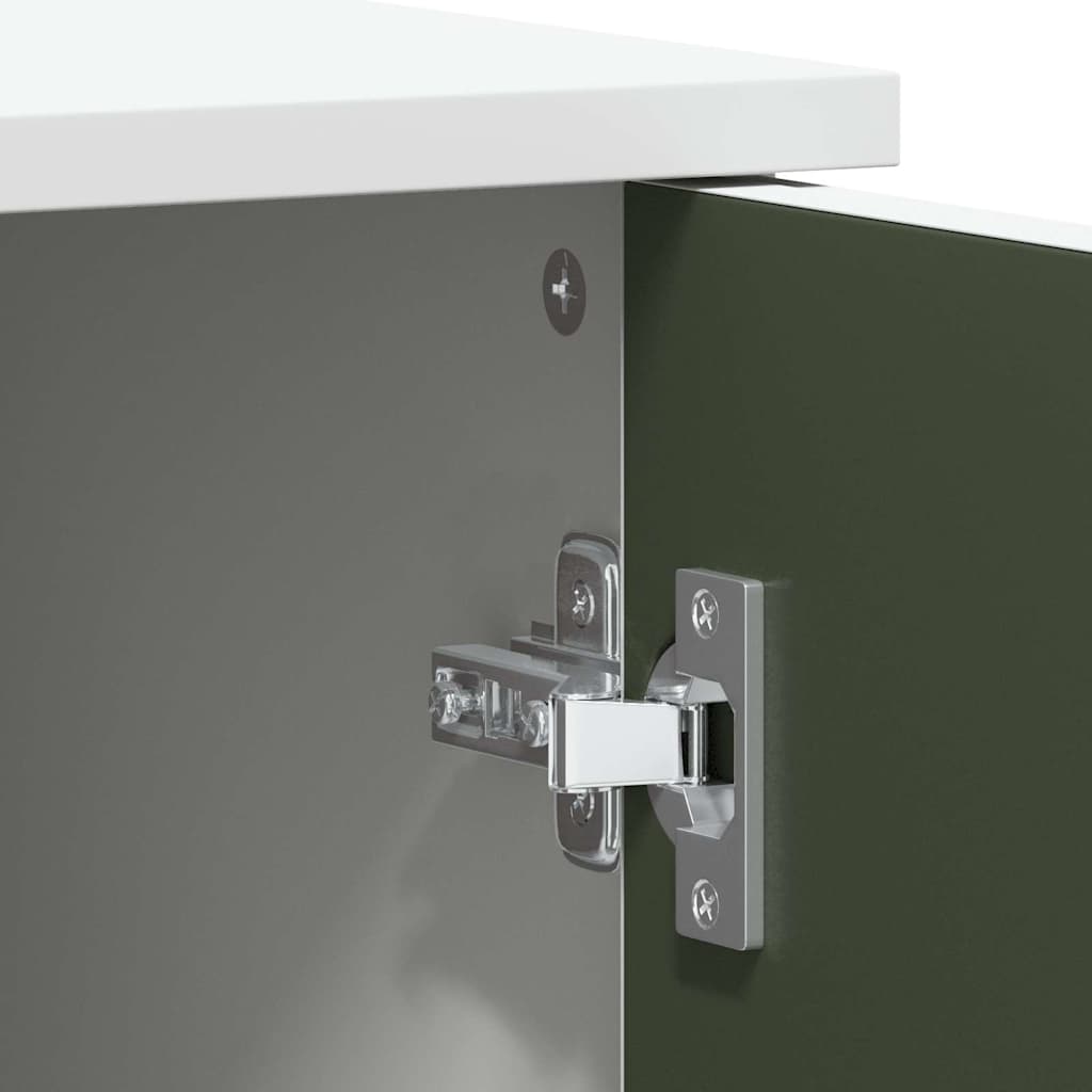 Armário de Quadro Negro com porta Branco Madeira processada
