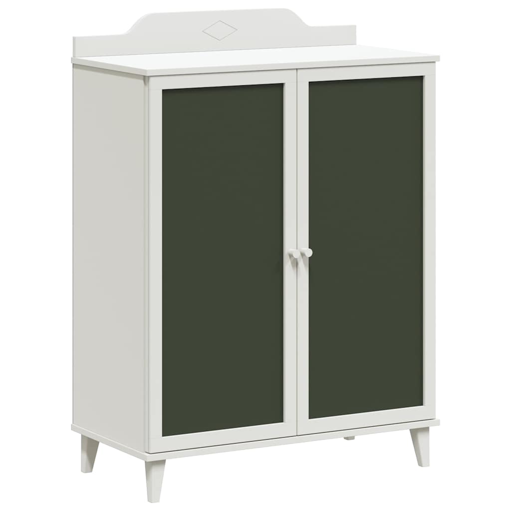 Armário de Quadro Negro com porta Branco Madeira processada