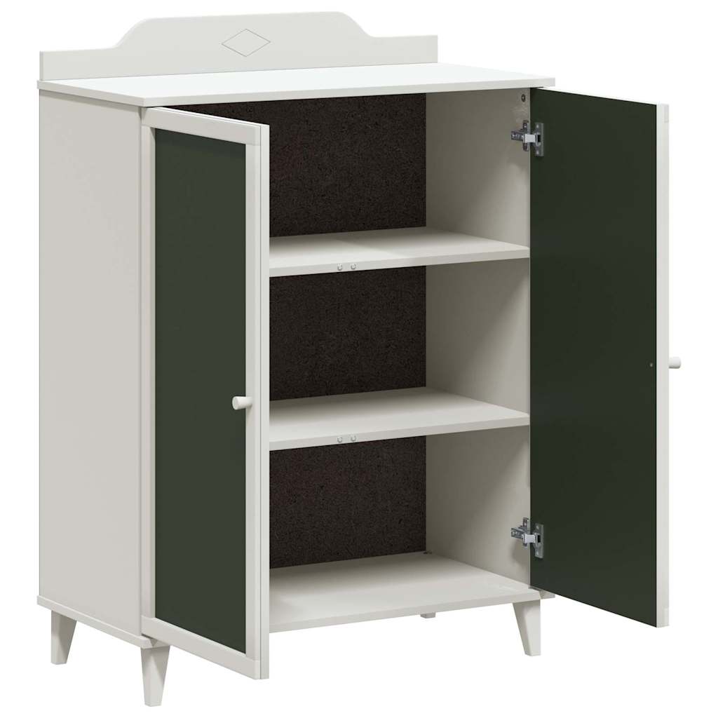 Armário de Quadro Negro com porta Branco Madeira processada