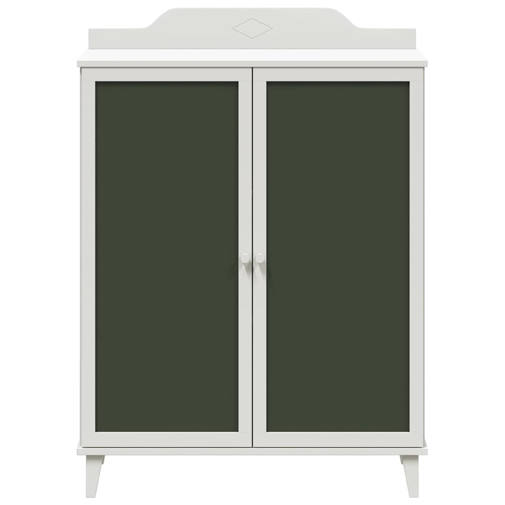 Armário de Quadro Negro com porta Branco Madeira processada