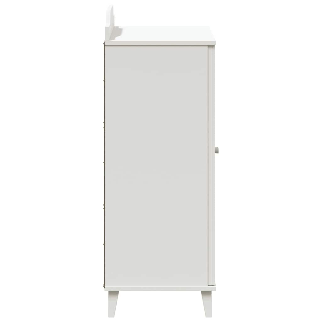 Armário de Quadro Negro com porta Branco Madeira processada