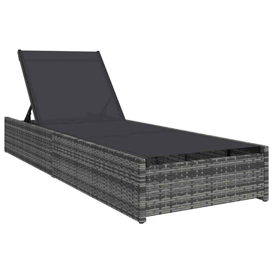Espreguiçadeira Cinzeto 200,5 x 70 x 75 cm vime PE