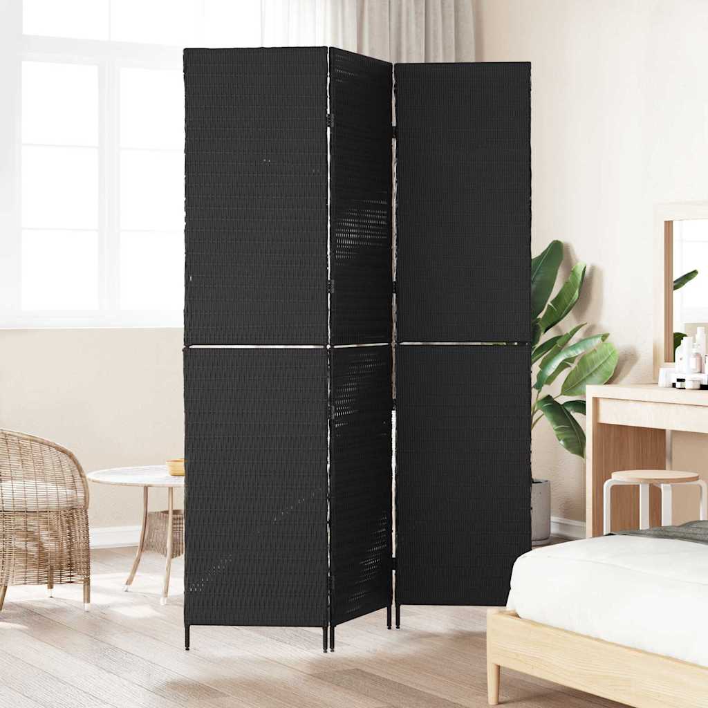 Divisor de Ambiente Manual Preto 146 x 180 cm vime PE