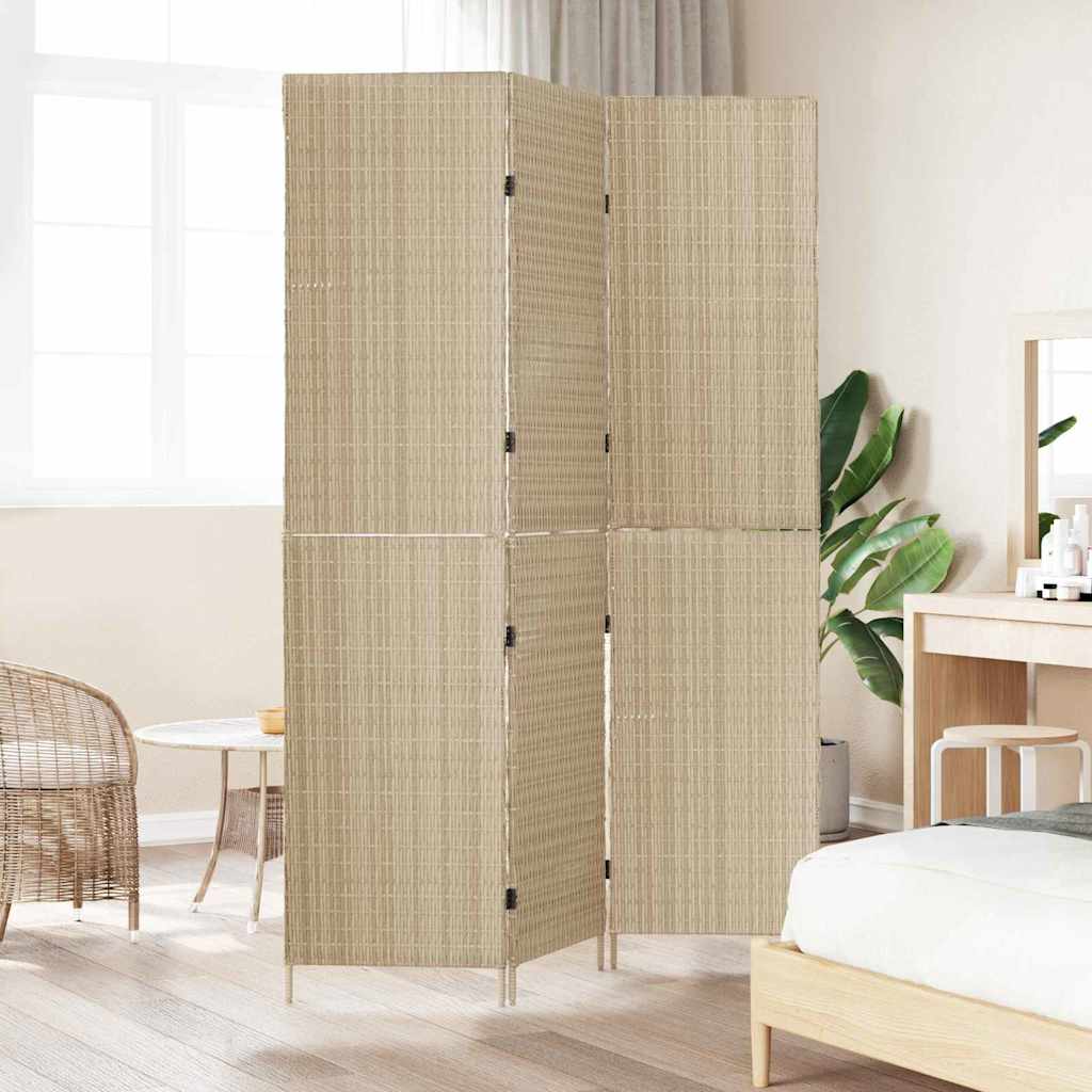 Divisor de Ambiente Manual Bege 147 x 180 cm vime PE