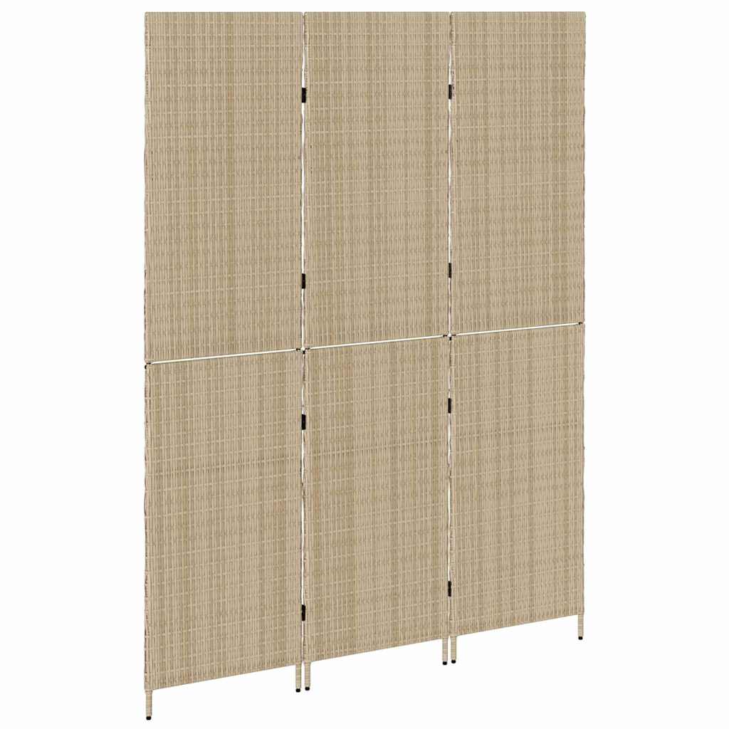 Divisor de Ambiente Manual Bege 147 x 180 cm vime PE