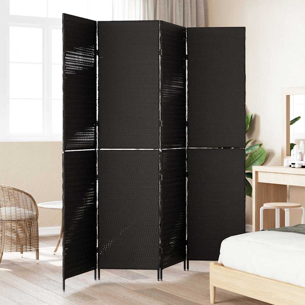 Divisor de Ambiente Manual Preto 195 x 180 cm vime PE