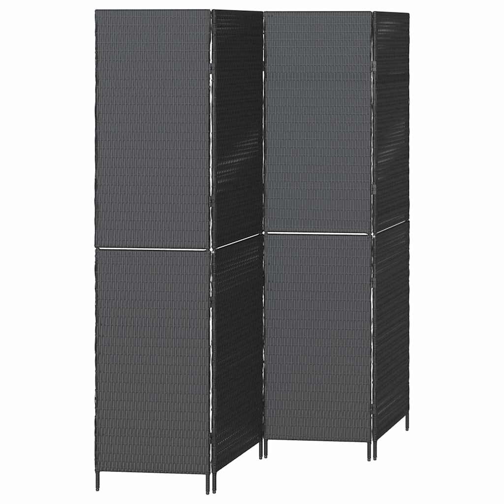 Divisor de Ambiente Manual Preto 195 x 180 cm vime PE
