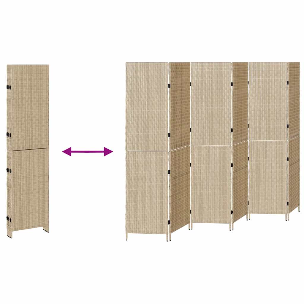 Divisor de Ambiente Manual Bege 292 x 180 cm vime PE