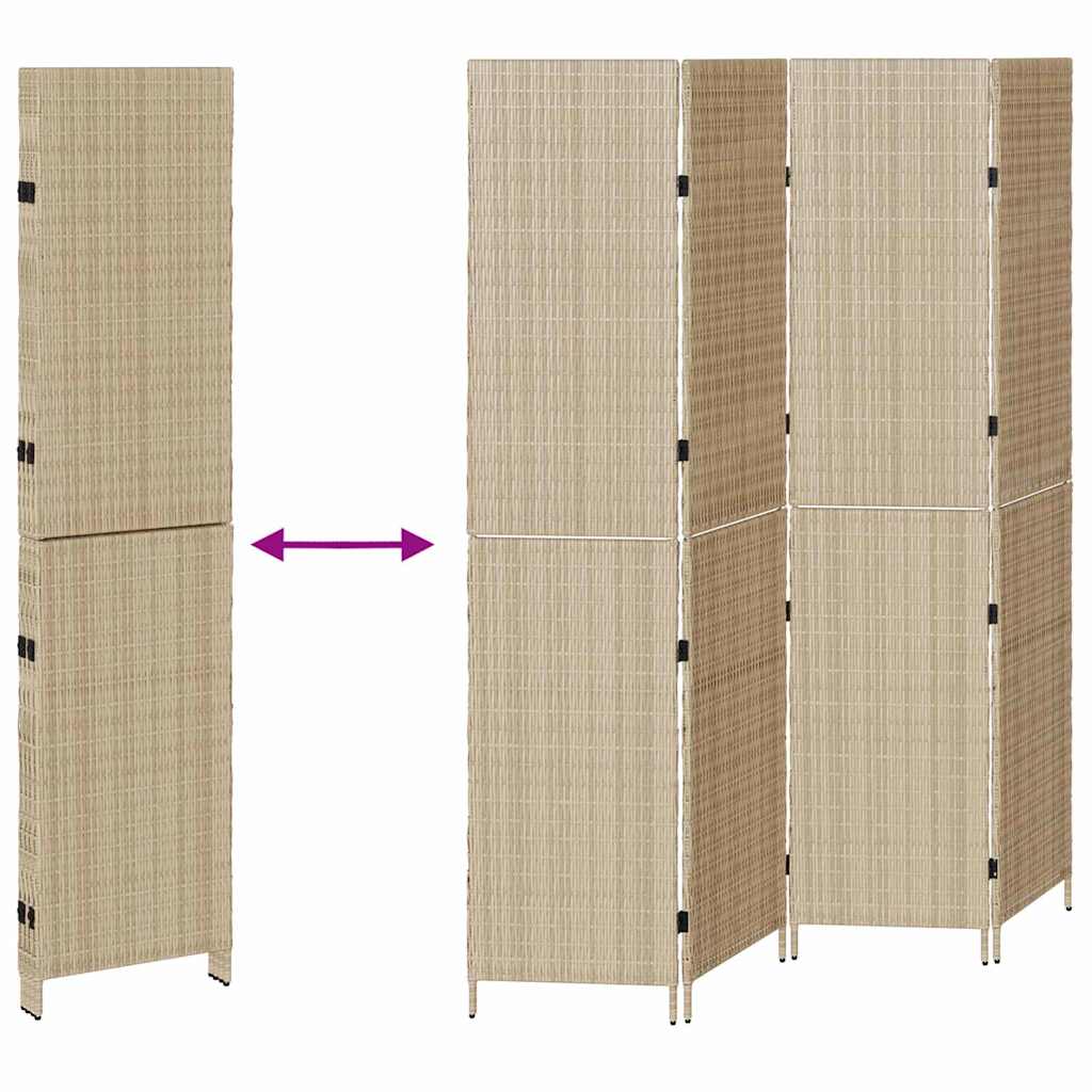 Divisor de Ambiente Manual Bege 196 x 200 cm vime PE