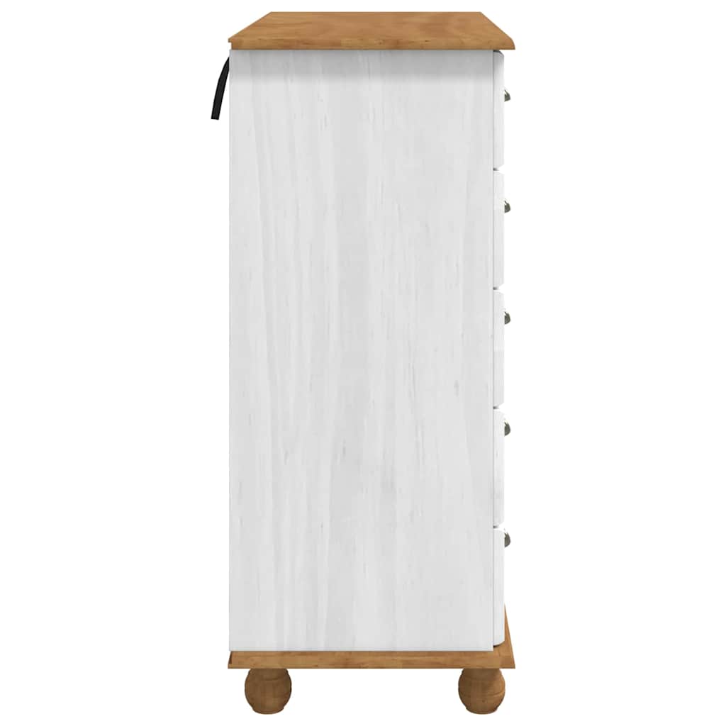 Cômoda ASKIM Branco 91 x 40 x 95,5 cm Madeira de pinho maciça