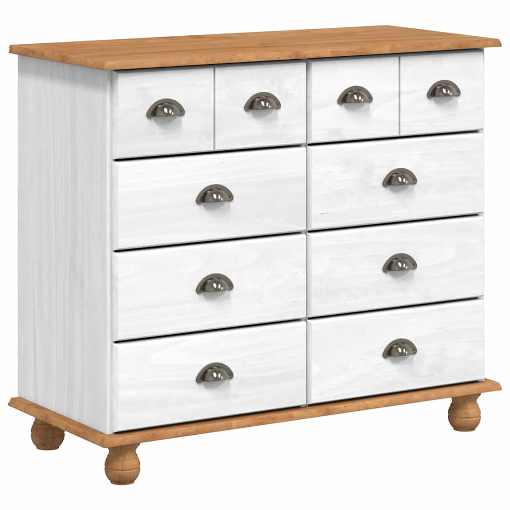 Cômoda ASKIM Branco 91 x 40 x 79 cm Madeira de pinho maciça