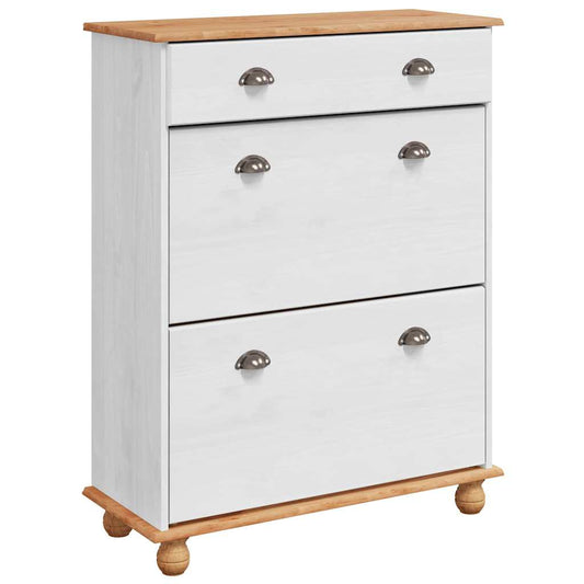 Armário de Sapatos com gaveta ASKIM Branco 85 x 35 x 108 cm