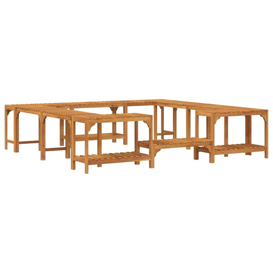 Entorno para Banheira de Hidromassagem Castanho 230 x 230 cm