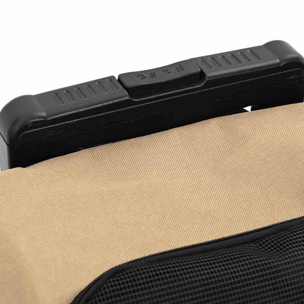 Carrinho para animais de estimação 3 em 1 Design Areia 48x32x(57-106) cm Tecido Oxford