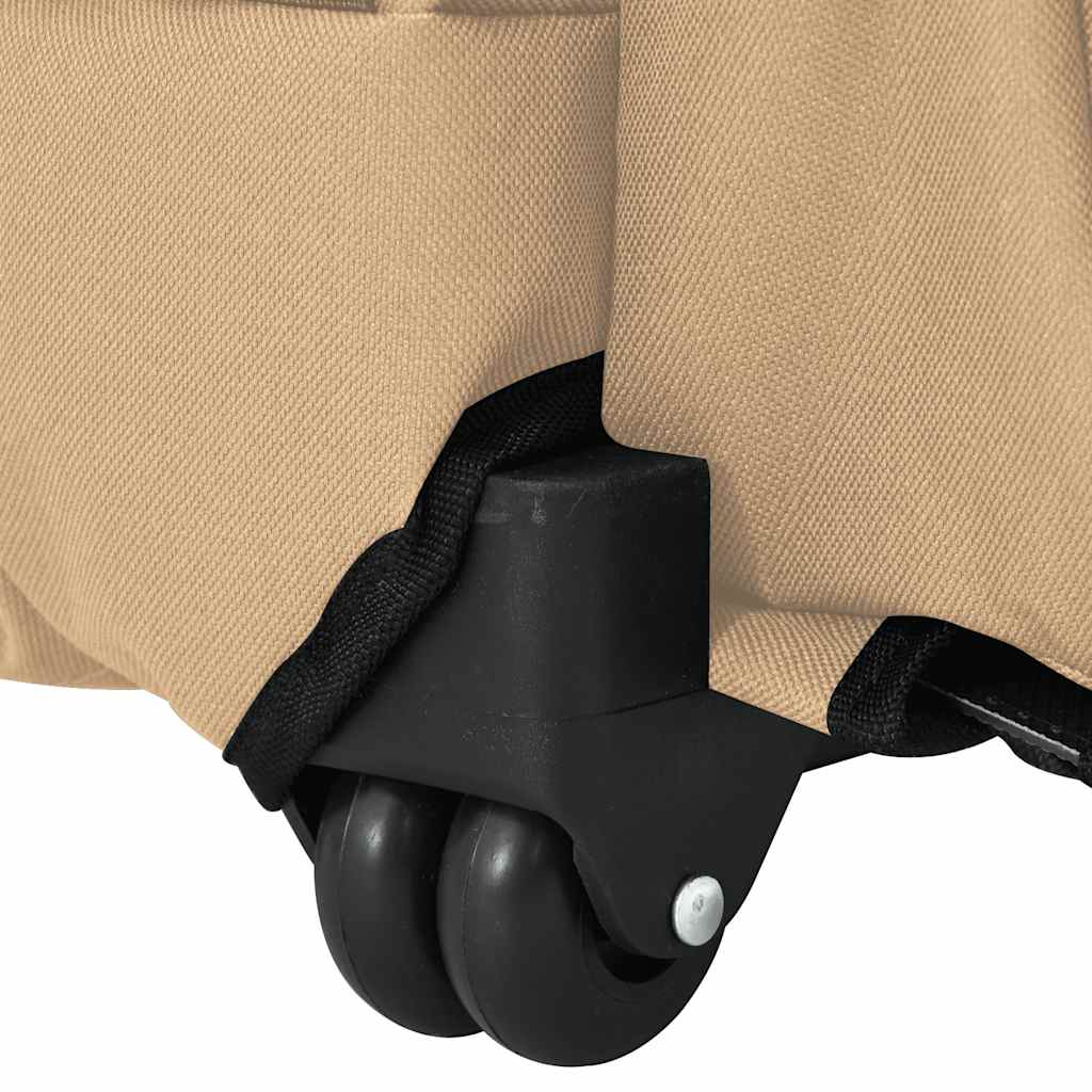 Carrinho para animais de estimação 3 em 1 Design Areia 48x32x(57-106) cm Tecido Oxford