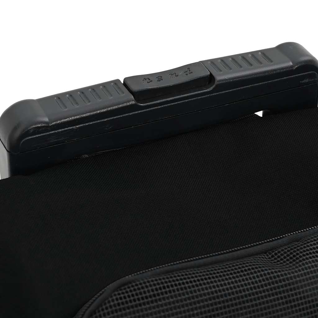 Carrinho para animais de estimação 3 em 1 Design Preto 48x32x(57-106) cm Tecido Oxford