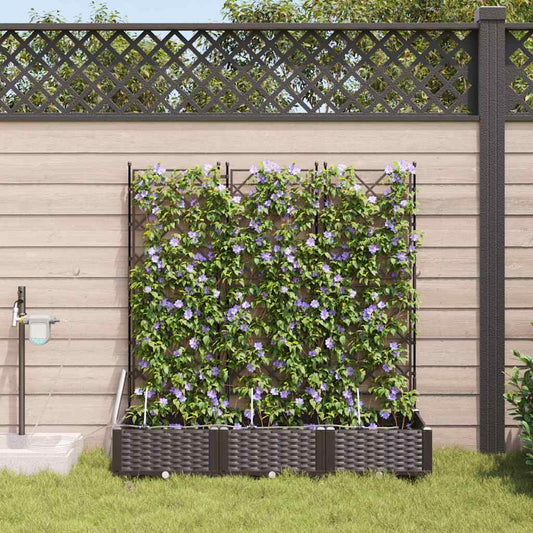 Vasos de Jardim Castanho 120 x 40 x 126 cm Aço