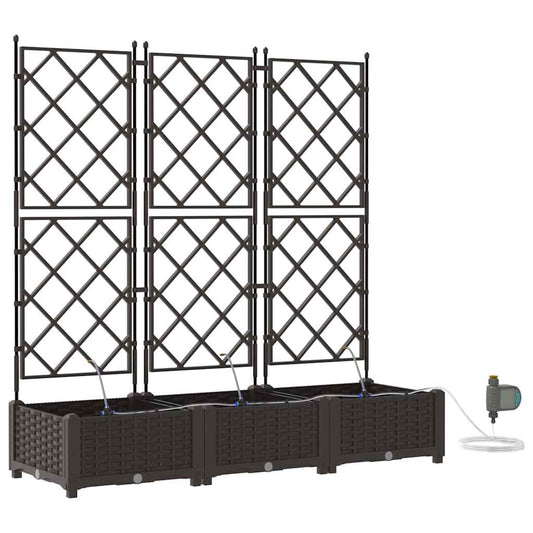 Vasos de Jardim Castanho 120 x 40 x 126 cm Aço