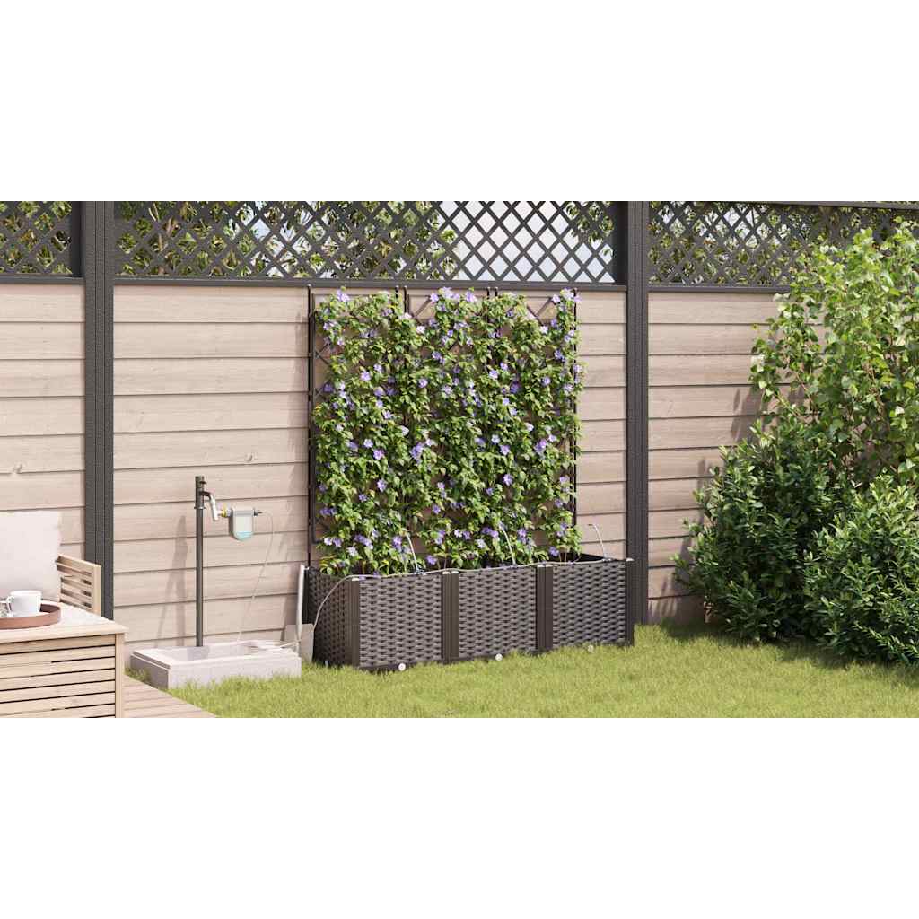 Vasos de Jardim Castanho 120 x 40 x 142 cm Aço