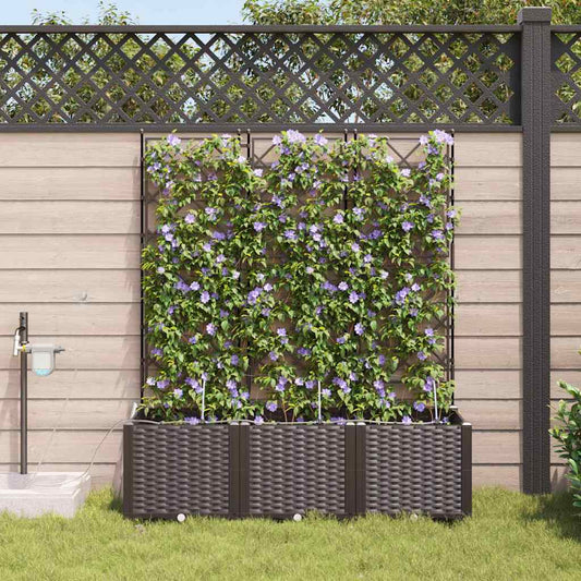 Vasos de Jardim Castanho 120 x 40 x 142 cm Aço