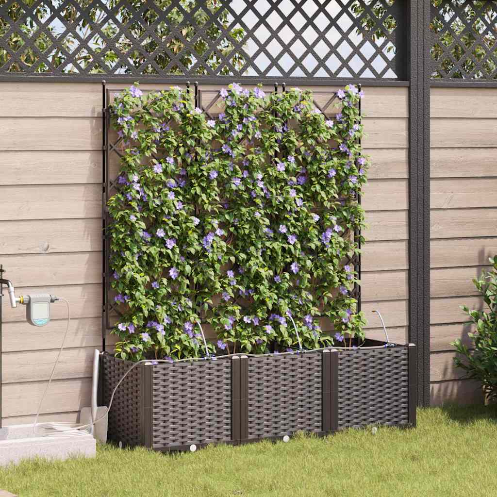 Vasos de Jardim Castanho 120 x 40 x 142 cm Aço