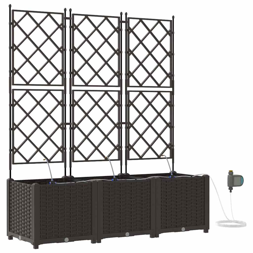 Vasos de Jardim Castanho 120 x 40 x 142 cm Aço
