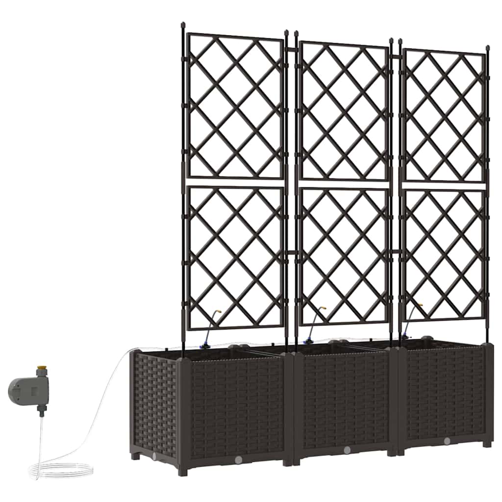 Vasos de Jardim Castanho 120 x 40 x 142 cm Aço