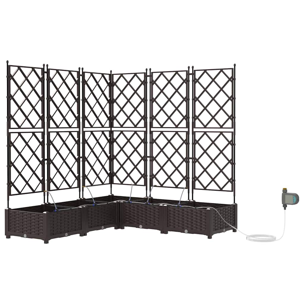 Vasos de Jardim Castanho 120 x 120 x 126 cm Aço