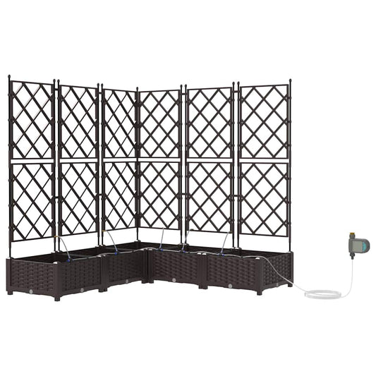 Vasos de Jardim Castanho 120 x 120 x 126 cm Aço