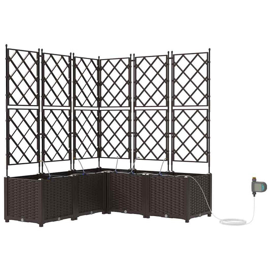 Vasos de Jardim Castanho 120 x 120 x 142 cm Aço
