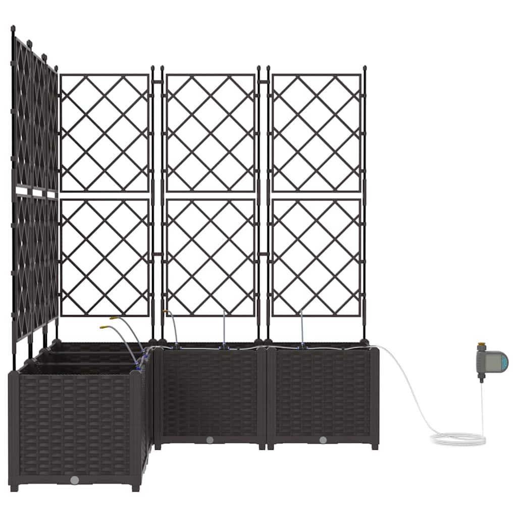 Vasos de Jardim Castanho 120 x 120 x 142 cm Aço