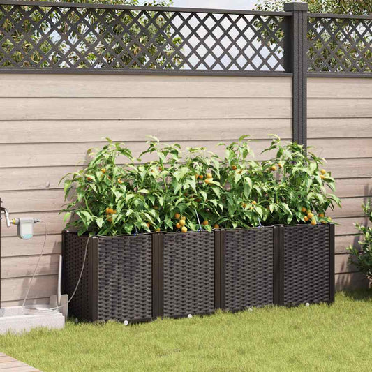 Vasos de Jardim Castanho 160 x 40 x 52 cm Aço