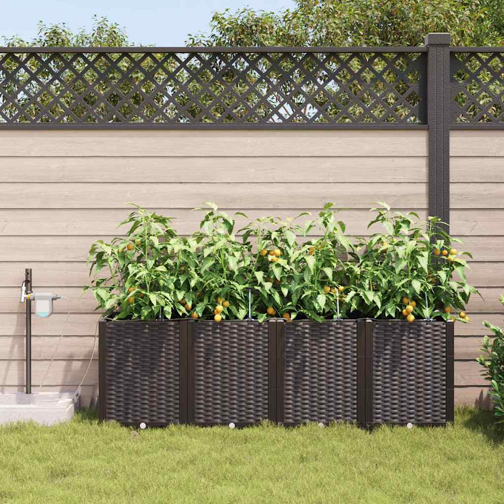 Vasos de Jardim Castanho 160 x 40 x 52 cm Aço
