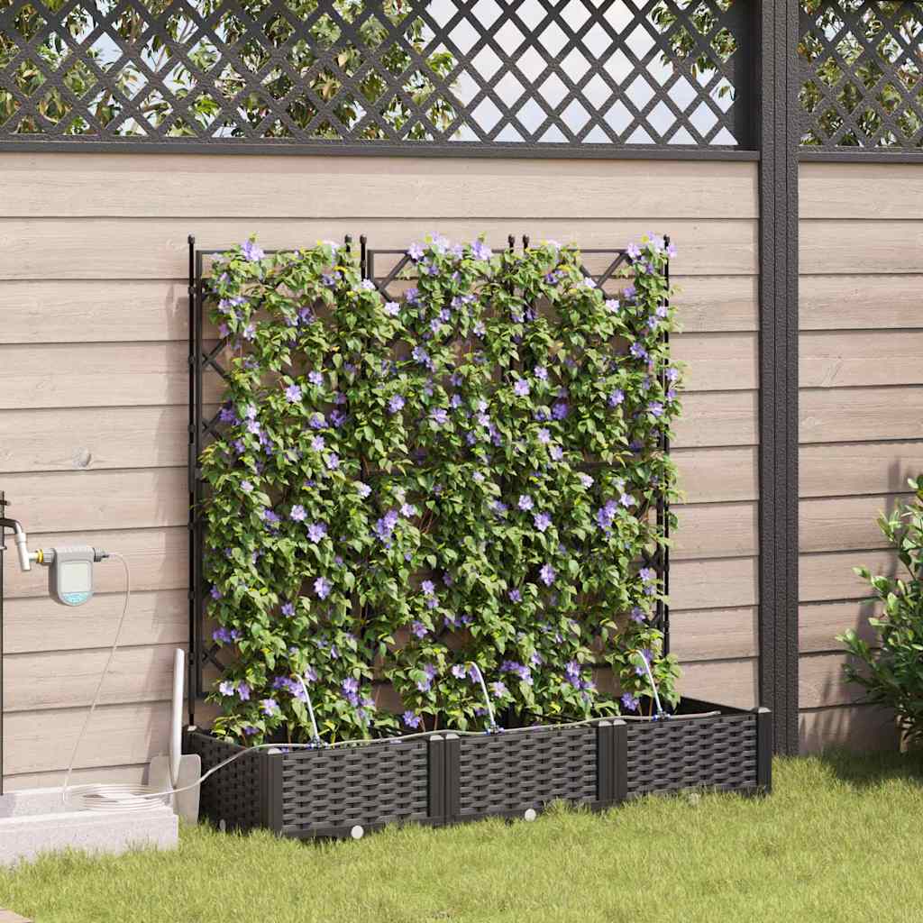 Vasos de Jardim Preto 120 x 40 x 126 cm Aço