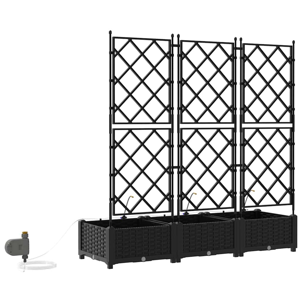 Vasos de Jardim Preto 120 x 40 x 126 cm Aço
