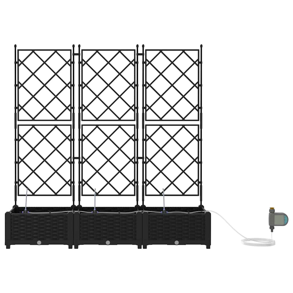 Vasos de Jardim Preto 120 x 40 x 126 cm Aço