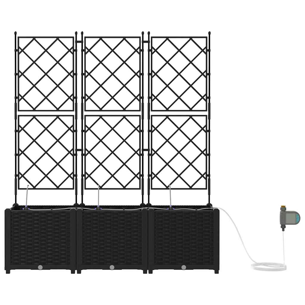 Vasos de Jardim Preto 120 x 40 x 142 cm Aço