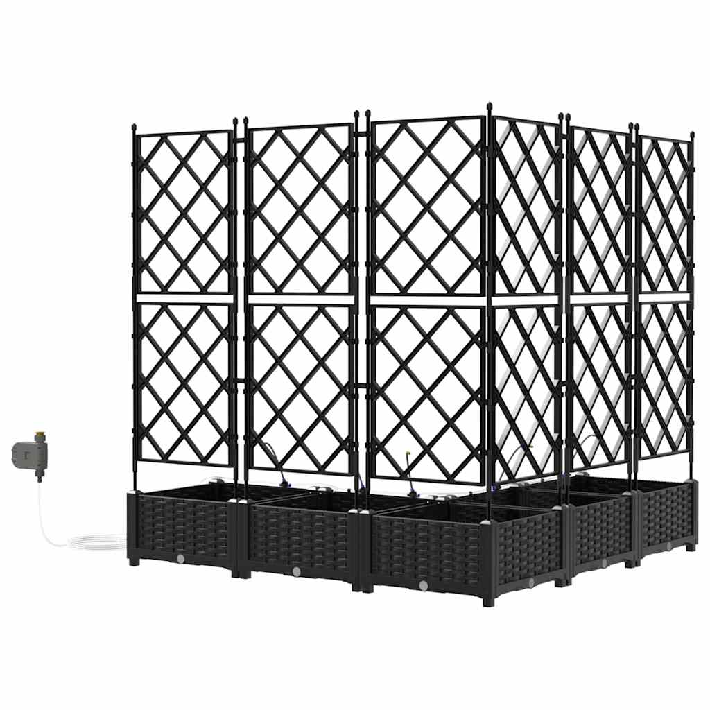 Vasos de Jardim Preto 120 x 120 x 126 cm Aço