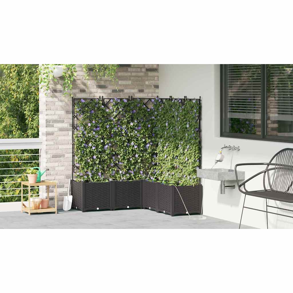 Vasos de Jardim Preto 120 x 120 x 142 cm Aço