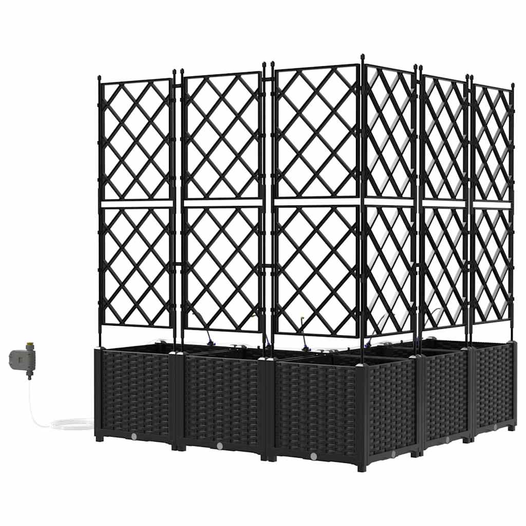 Vasos de Jardim Preto 120 x 120 x 142 cm Aço