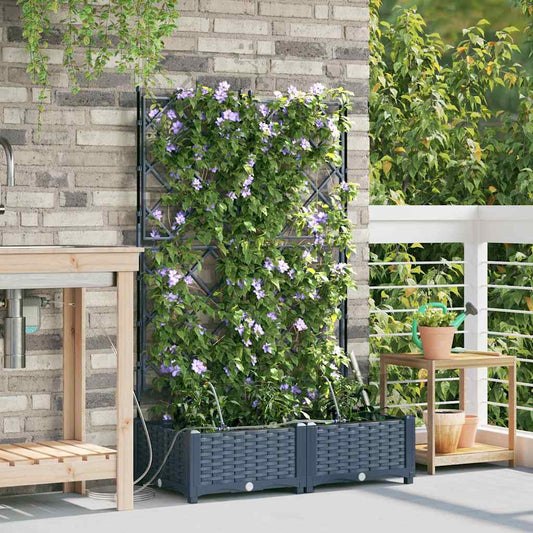 Vasos de Jardim Cinzeto 80 x 40 x 126 cm Aço